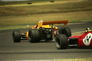 Robert Foster Brabham BT29 chasing Jim McConville Brabham BT29