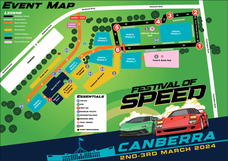 Fos Map 2024 Canberra Festival of Speed - Historic Sports and Racing Car ...