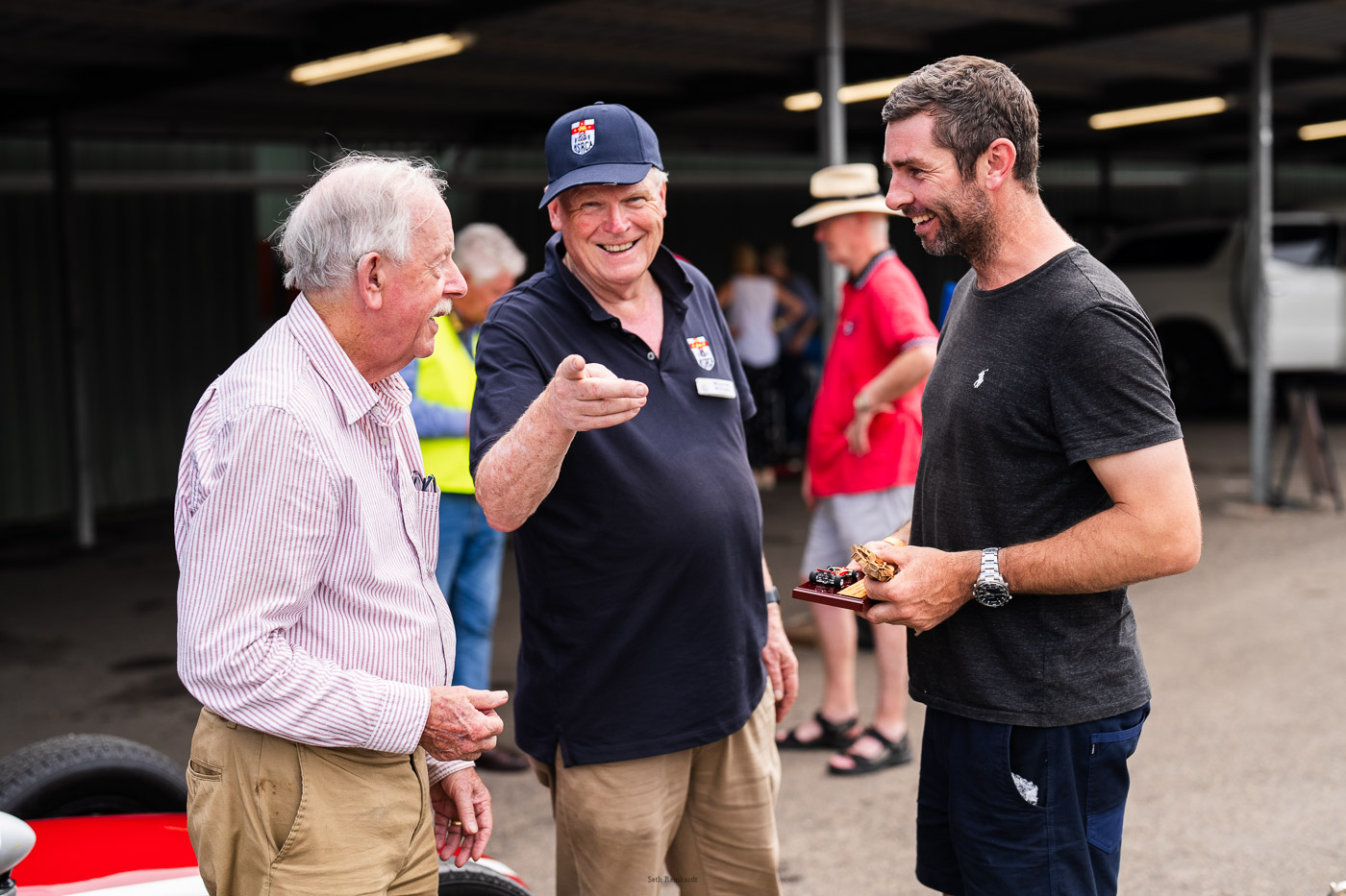 Travis Clarke with Richard Cardew and Wayne Wilson